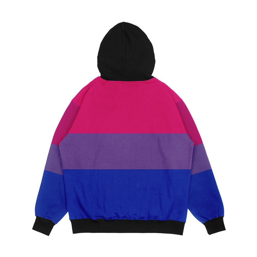 Bisexual Pride Flag Men's All-Over-Print Hoodie - Image 2