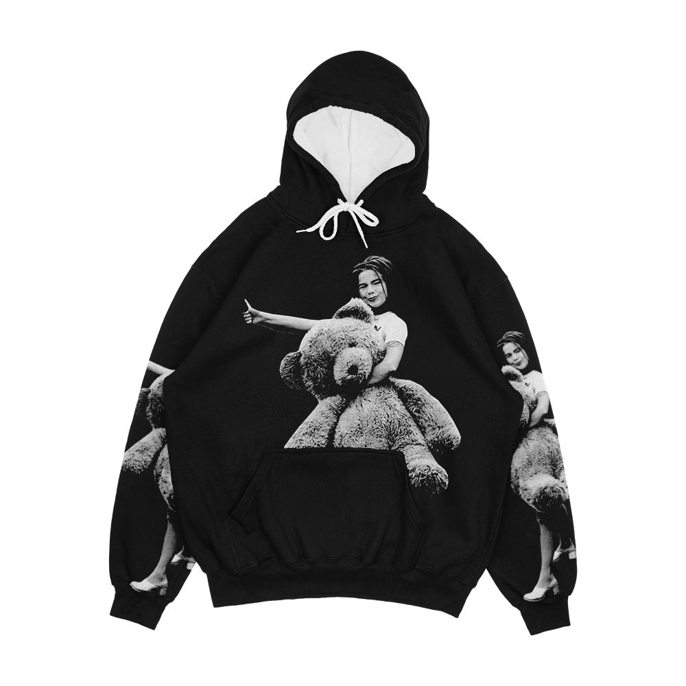 Bjork Teddy Bear Men's All-Over-Print Hoodie