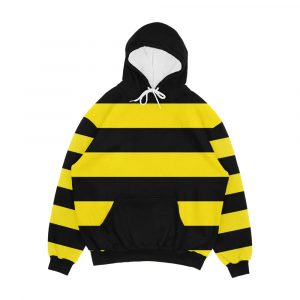 Black And Yellow Stripes Daltons Prisoner Parody Ancap Bee Hd High Quality Online Store Men's All-Over-Print Hoodie