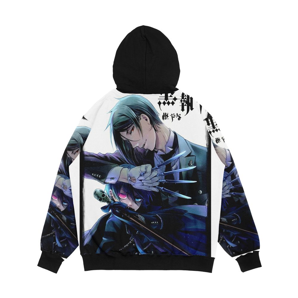 Black Butler Men's All-Over-Print Hoodie - Image 2