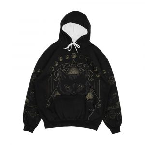Black Cat Cult Men's All-Over-Print Hoodie