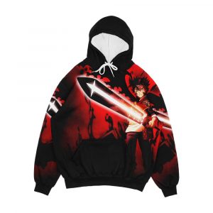 Black Clover Red Asta Men's All-Over-Print Hoodie