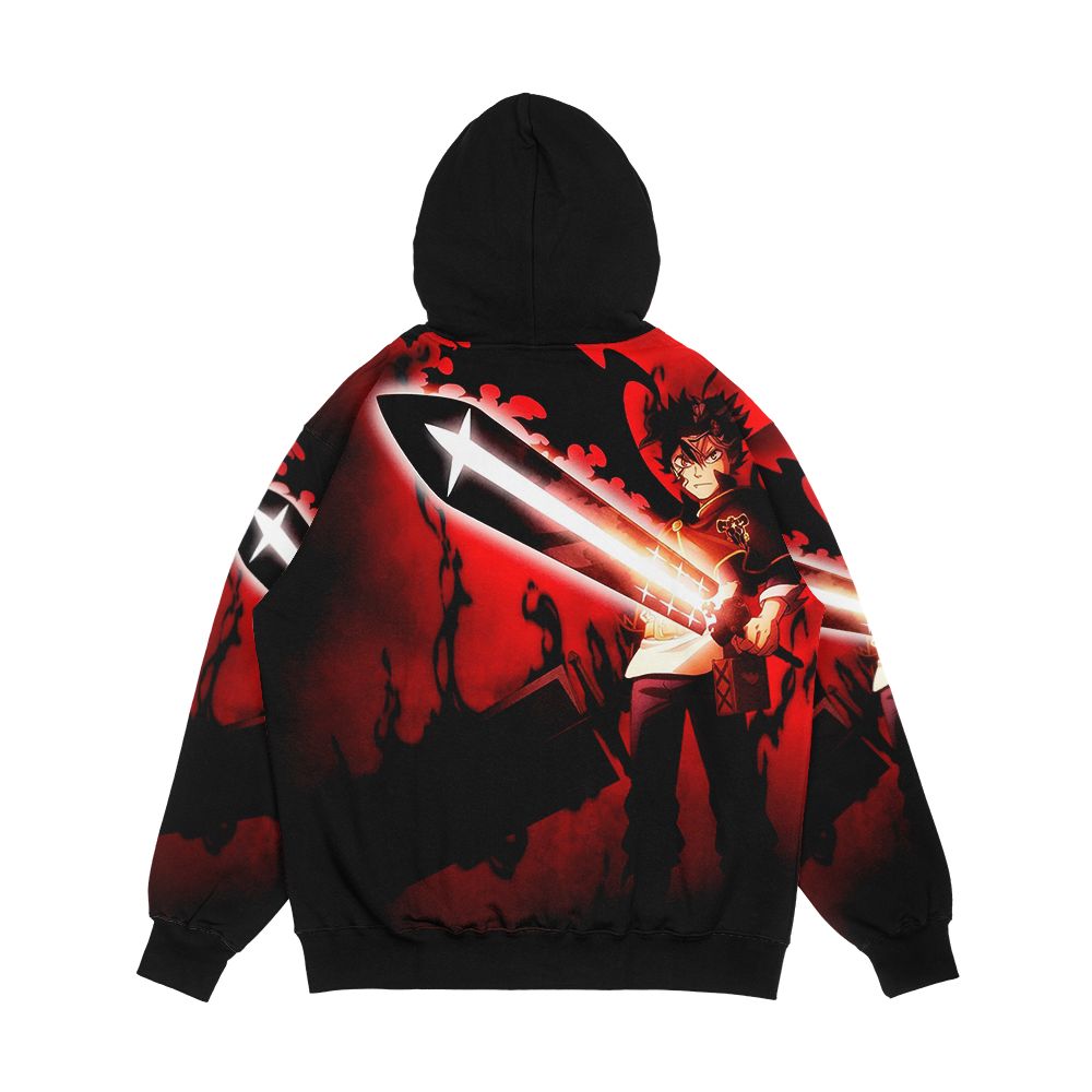 Black Clover Red Asta Men's All-Over-Print Hoodie - Image 2