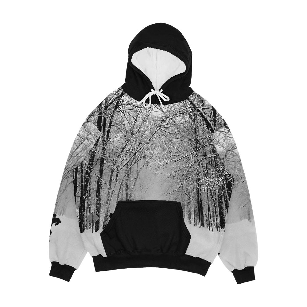 Black Crow Men's All-Over-Print Hoodie