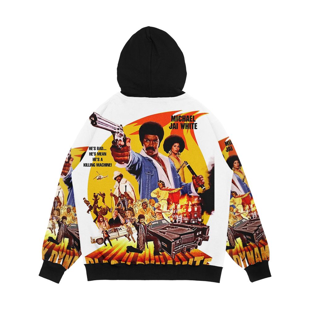 Black Dynamite 1 Men's All-Over-Print Hoodie - Image 2