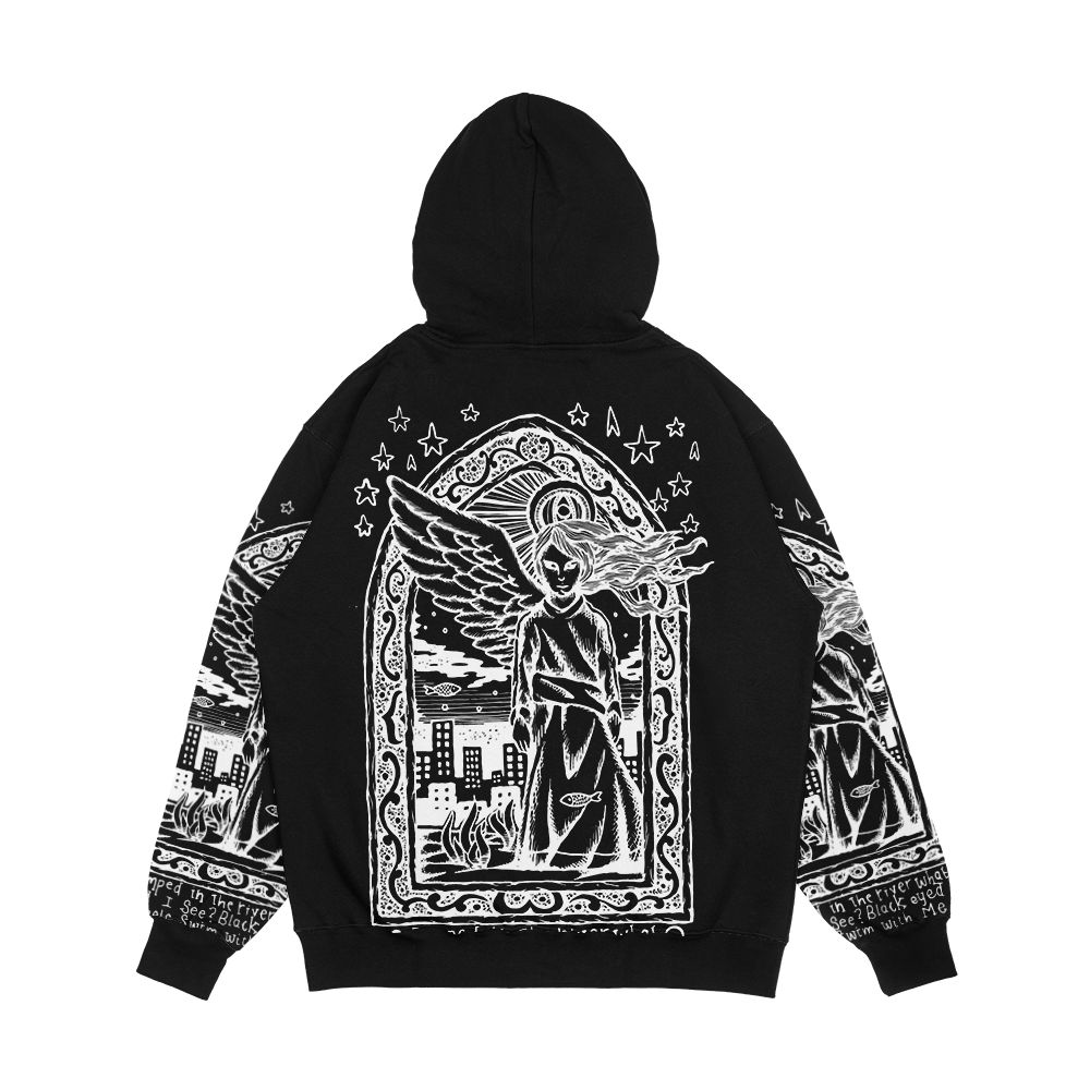 Black Eyed Angels Inverted Men's All-Over-Print Hoodie - Image 2