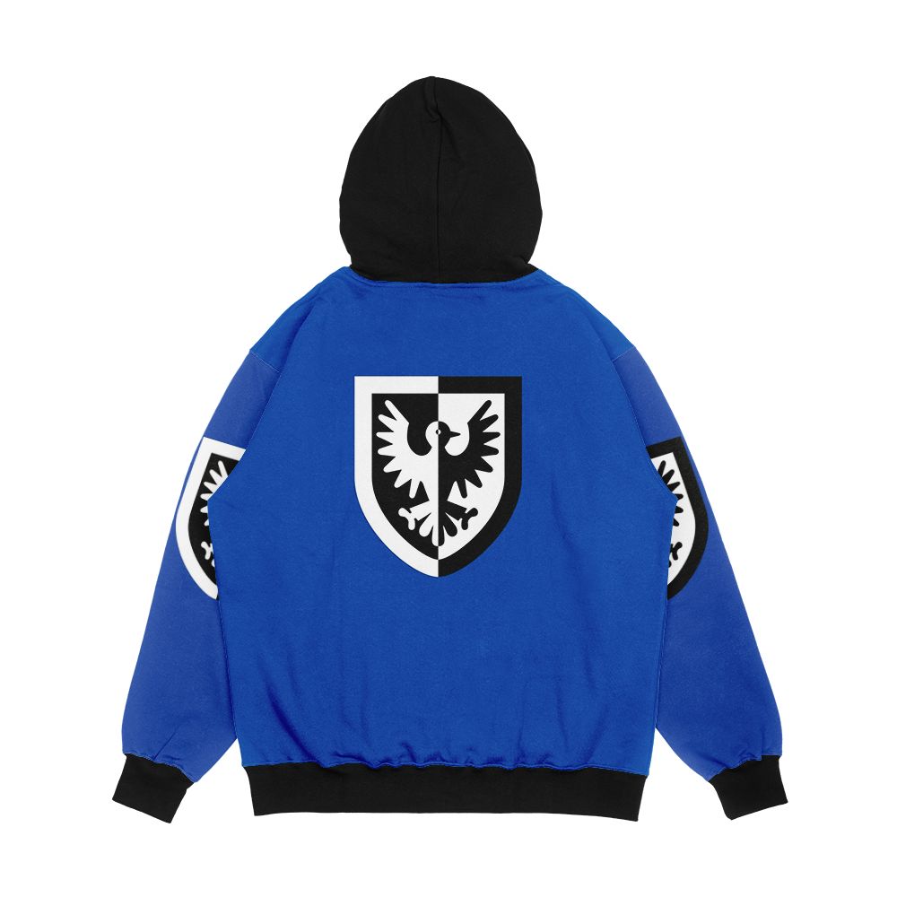 Black Falcons Men's All-Over-Print Hoodie - Image 2