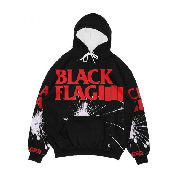 Black Flag Damaged Men's All-Over-Print Hoodie