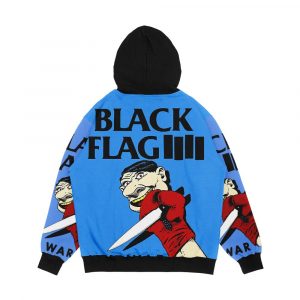 Alternative view of Black Flag My War Men's All-Over-Print Hoodie