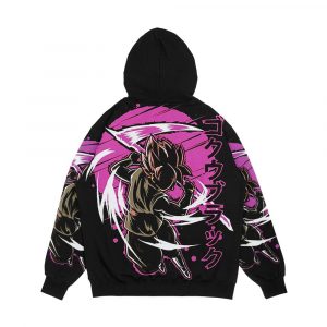 Alternative view of Black Goku Men's All-Over-Print Hoodie