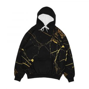 Black Gold Marble Men's All-Over-Print Hoodie