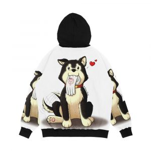 Alternative view of Black Hayate Men's All-Over-Print Hoodie