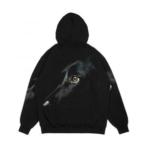 Alternative view of Black Labrador Men's All-Over-Print Hoodie
