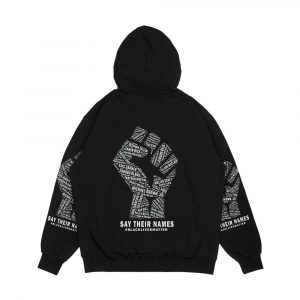 Alternative view of Black Lives Matter Say Their Names Men's All-Over-Print Hoodie