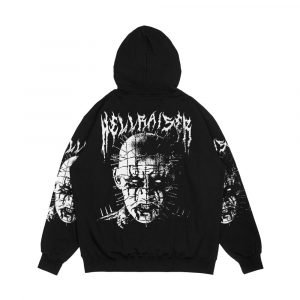 Alternative view of Black Metal Pinhead Men's All-Over-Print Hoodie