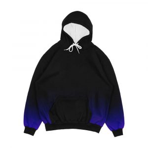 Black Purple Gradient Men's All-Over-Print Hoodie
