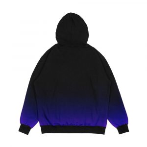 Alternative view of Black Purple Gradient Men's All-Over-Print Hoodie