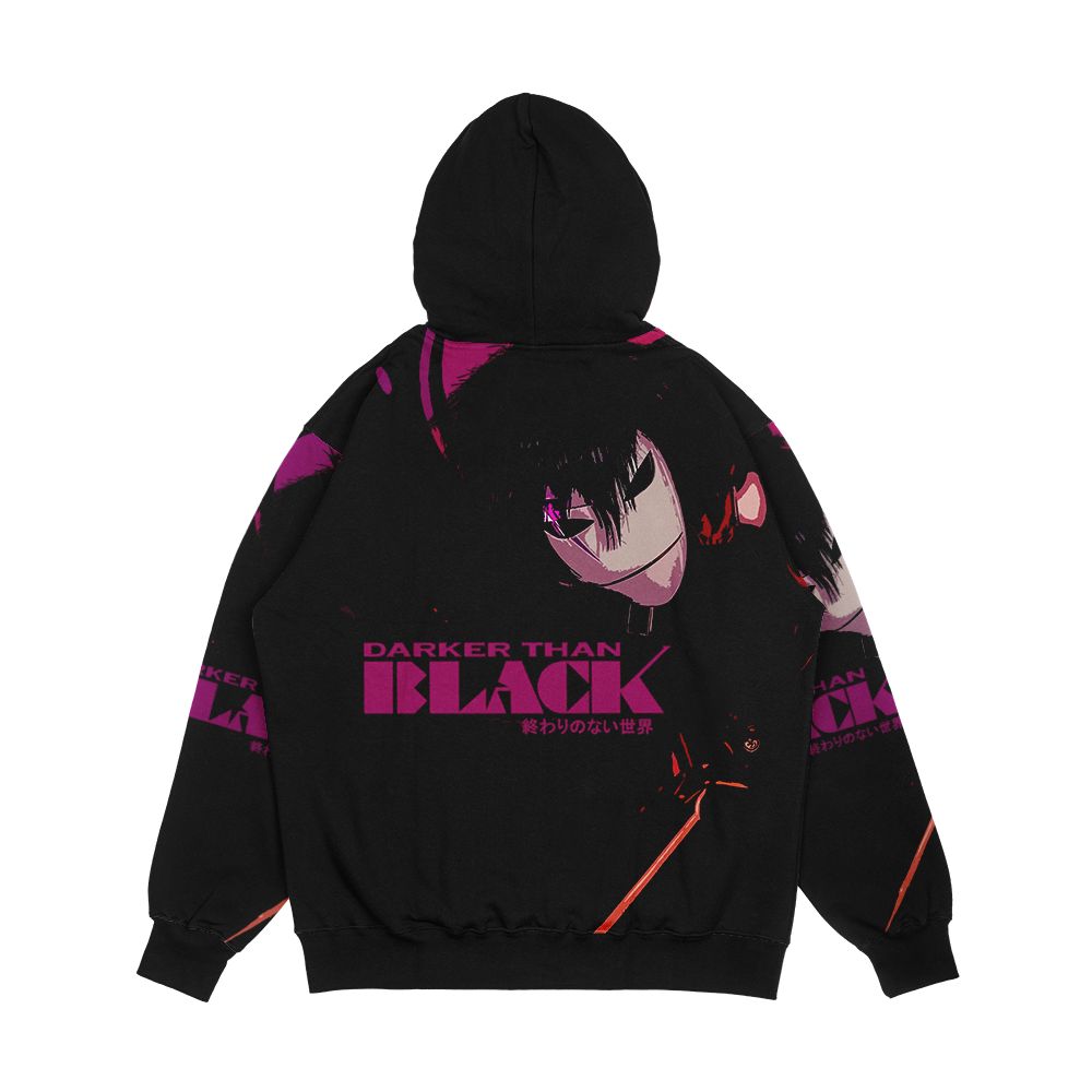 Black Reaper Darker Than Black Men's All-Over-Print Hoodie - Image 2