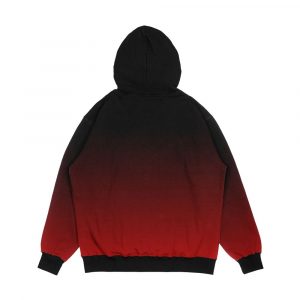 Alternative view of Black To Red Gradient Ombre Men's All-Over-Print Hoodie