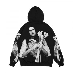 Alternative view of Black White Steele Tour 2019 Men's All-Over-Print Hoodie