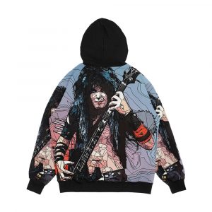 Alternative view of Blackie Lawless Men's All-Over-Print Hoodie