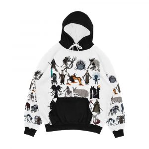 Bloodborne Bosses Men's All-Over-Print Hoodie