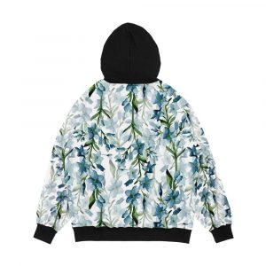 Alternative view of Blue Branches Men's All-Over-Print Hoodie