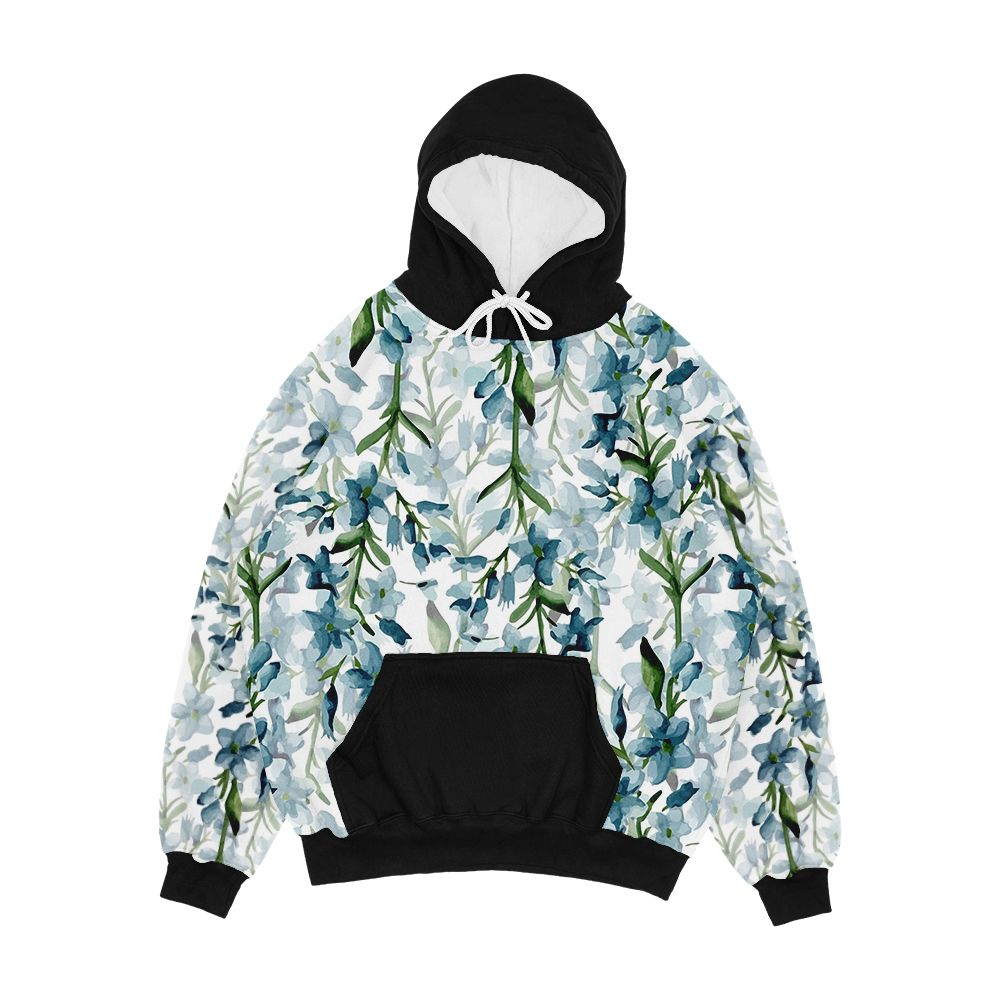 Blue Branches Men's All-Over-Print Hoodie