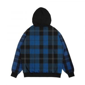 Alternative view of Blue Clan Ramsay Hunting Tartan Plaid Pattern Men's All-Over-Print Hoodie