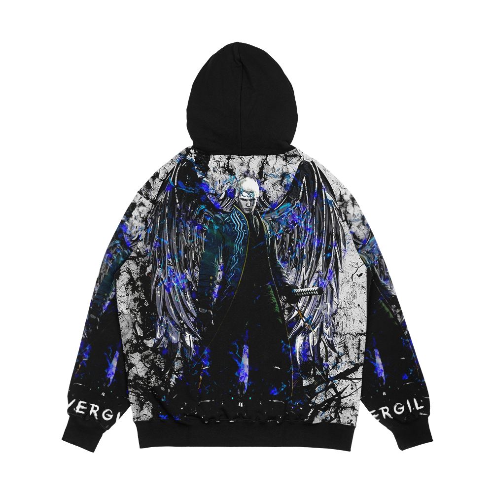 Blue Darkness Men's All-Over-Print Hoodie - Image 2