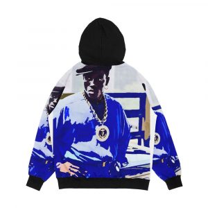 Alternative view of Blue Nino Men's All-Over-Print Hoodie