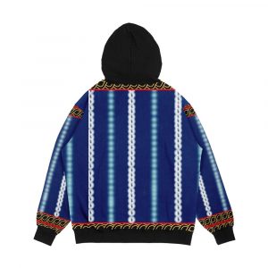 Alternative view of Blue Toghu Kom Cameroon Men's All-Over-Print Hoodie
