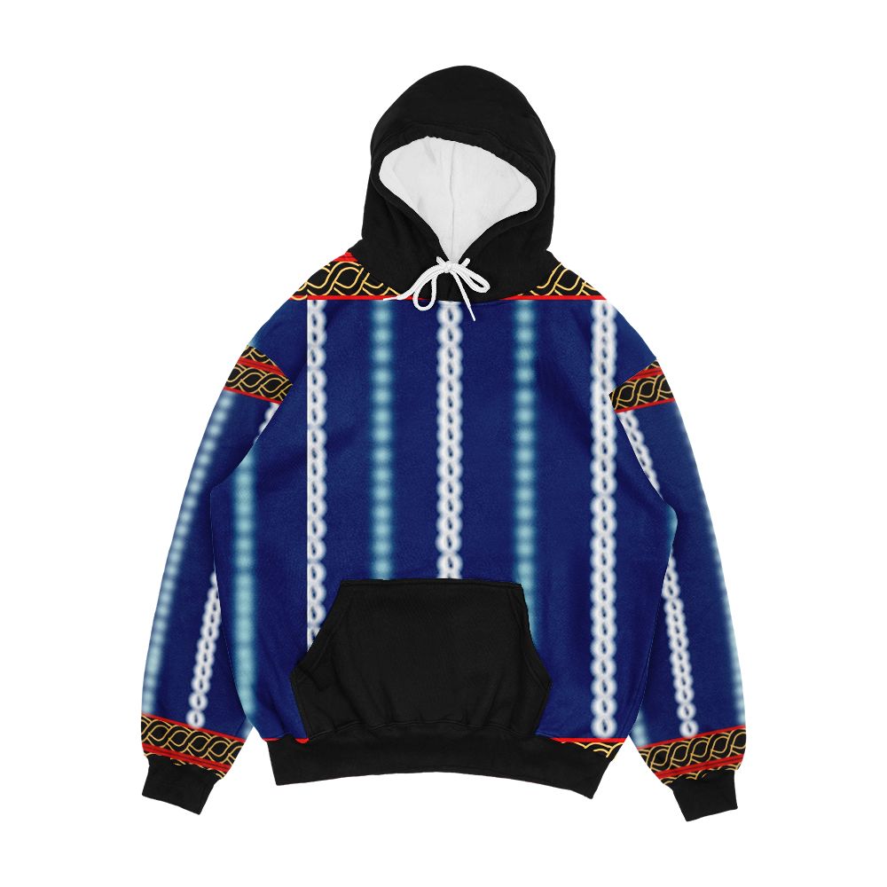 Blue Toghu Kom Cameroon Men's All-Over-Print Hoodie