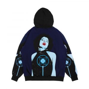 Alternative view of Blue Velvet Isabella Men's All-Over-Print Hoodie