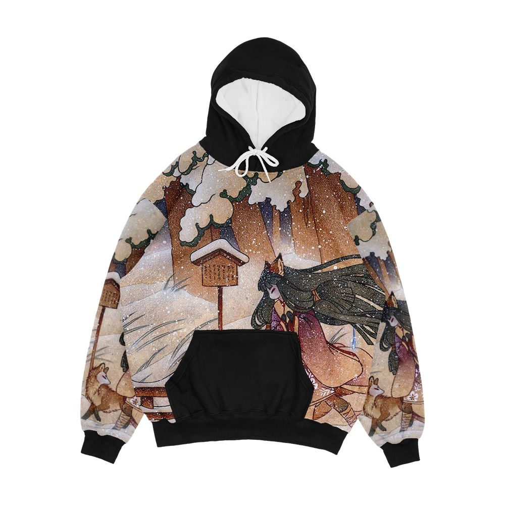 Blustery Kitsune Yokai Teakitsune Men's All-Over-Print Hoodie