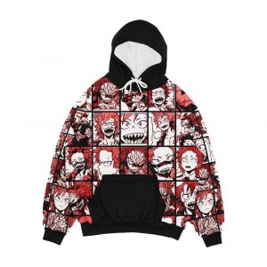 Bnha Kirishima Collage Color Version Men's All-Over-Print Hoodie