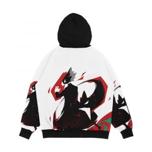 Alternative view of Bnha Mha Tokoyami White Version Men's All-Over-Print Hoodie