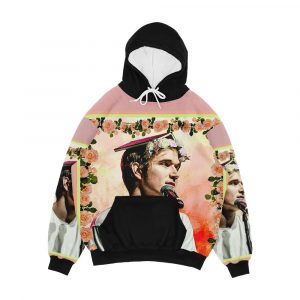 Bo Roses Men's All-Over-Print Hoodie