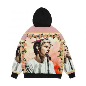 Alternative view of Bo Roses Men's All-Over-Print Hoodie
