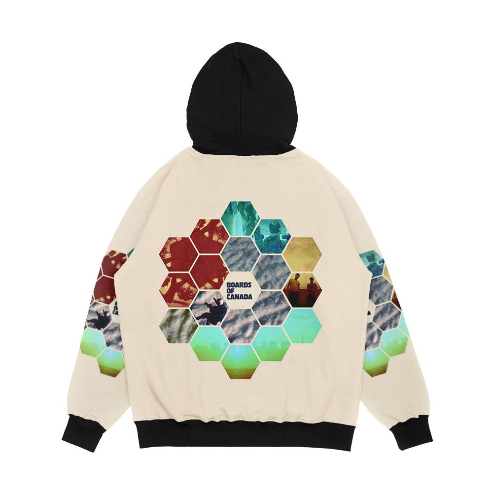 Boards Of Canada Hexagon Sun Men's All-Over-Print Hoodie - Image 2