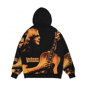 Alternative view of Bobon Jackson Browne Tour Men's All-Over-Print Hoodie