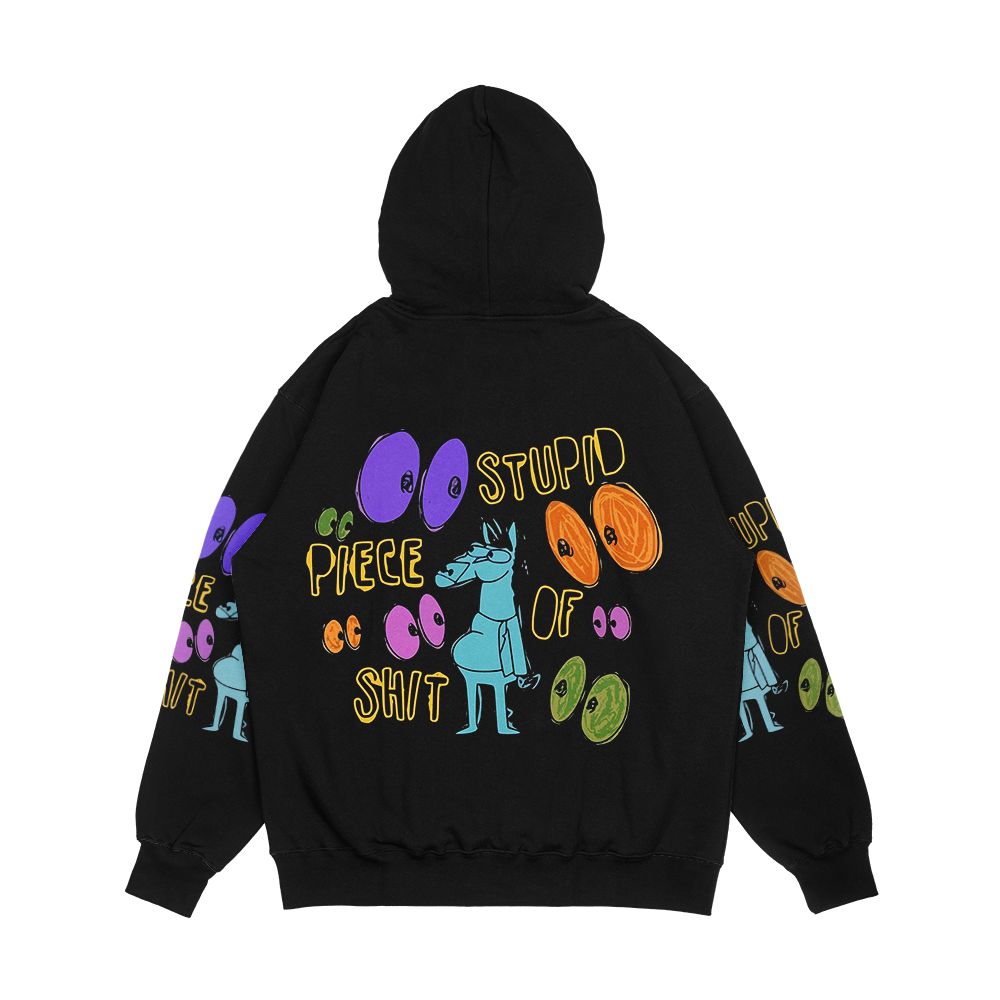 Bojack Horseman Stupid Piece Of Shit Men's All-Over-Print Hoodie - Image 2