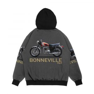 Alternative view of Bonneville T120 1969 Men's All-Over-Print Hoodie