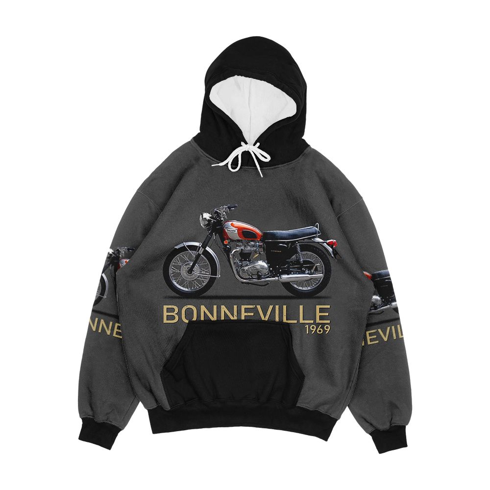 Bonneville T120 1969 Men's All-Over-Print Hoodie