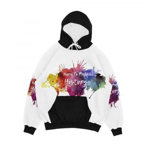 Born To Make History Watercolour 1 Men's All-Over-Print Hoodie