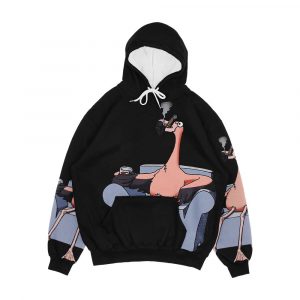 Boston Legal Flamingos Denny Crane Men's All-Over-Print Hoodie