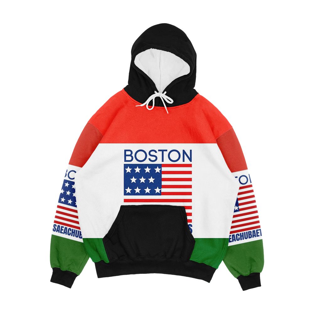 Boston Msaeachubaets Men's All-Over-Print Hoodie