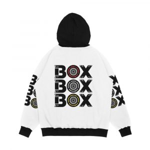 Alternative view of Box Box Box F1 Tyre Compound V2 Design Men's All-Over-Print Hoodie
