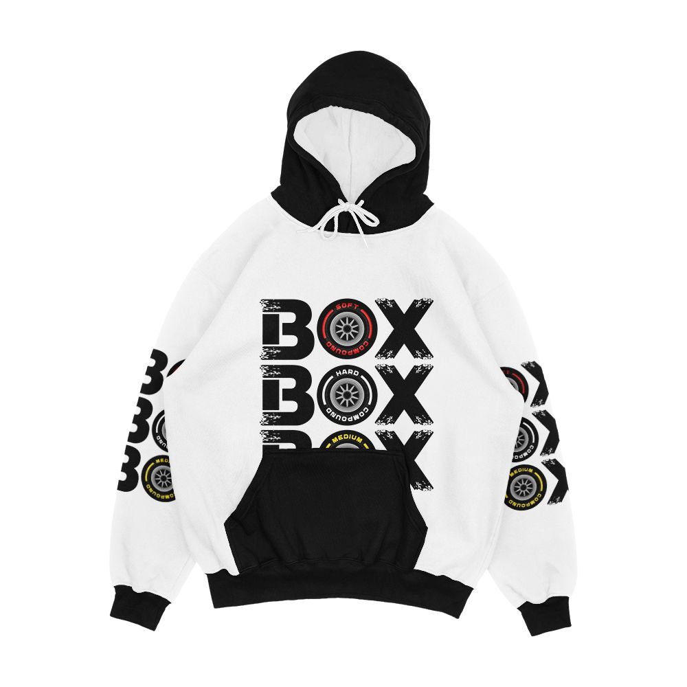 Box Box Box F1 Tyre Compound V2 Design Men's All-Over-Print Hoodie