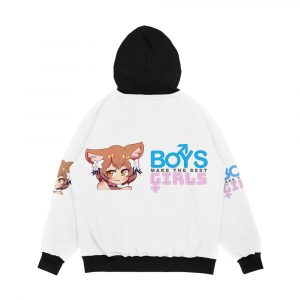 Alternative view of Boys Make The Best Girls Men's All-Over-Print Hoodie